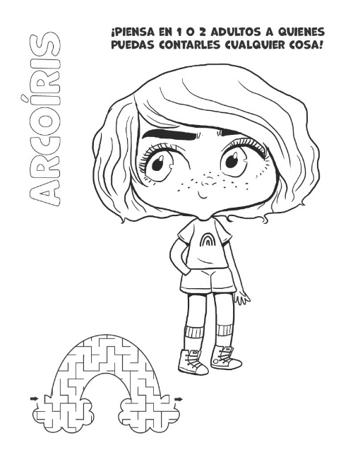 Spanish coloring book page 7