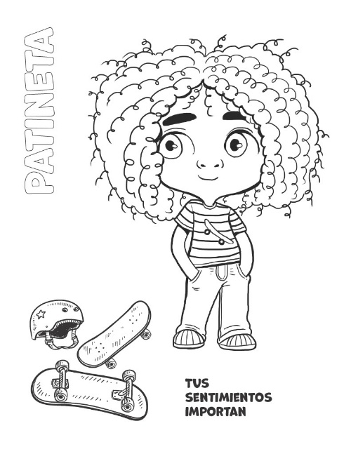 Spanish coloring book page 8